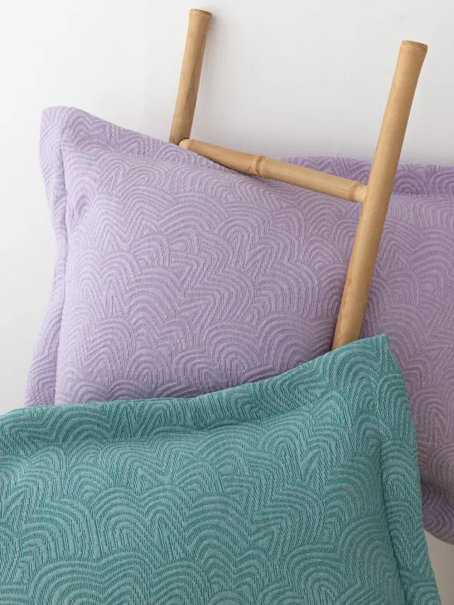 Κουβέρτα 230x260 Υπέρδιπλη Ματλασέ 300gsm Palamaiki Adel 40% Βαμβάκι-60% Πολυέστερ- Lilac