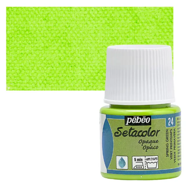 Pebeo Χρώμα Υφάσματος Setacolor Opaque - 24 Spring Green - 45ml