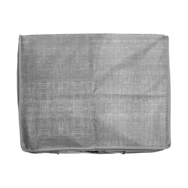 Θήκη Αποθήκευσης Grey Non Woven Υφασμάτινη Με Διπλό Φερμουάρ 60X45X30Cm 3