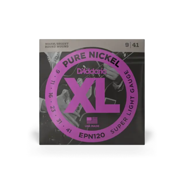 D'Addario EPN120 Pure Nickel Χορδές Ηλεκτρικής Κιθάρας 9-41