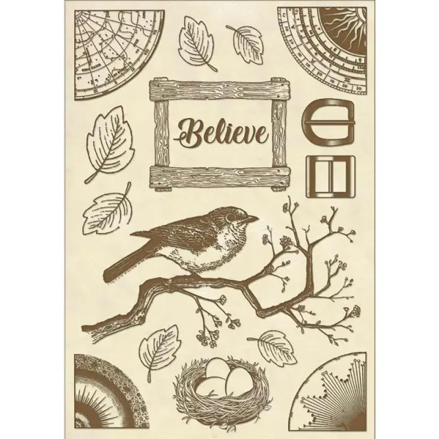 Ξύλινα Προ-κομμένα Διακοσμητικά Stamperia - A5 Believe Bird