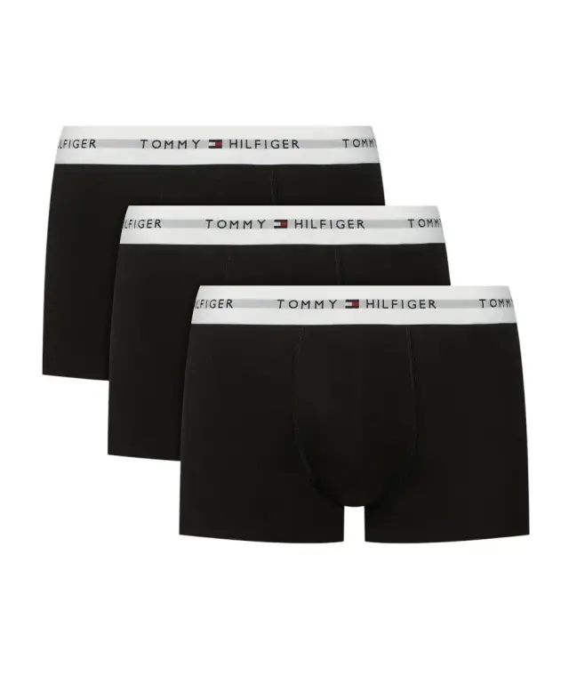 Tommy Hilfiger - Ανδρικά Μποξεράκια 3Pack Signature Waistband UM0UM03752-0R8 Μαύρο