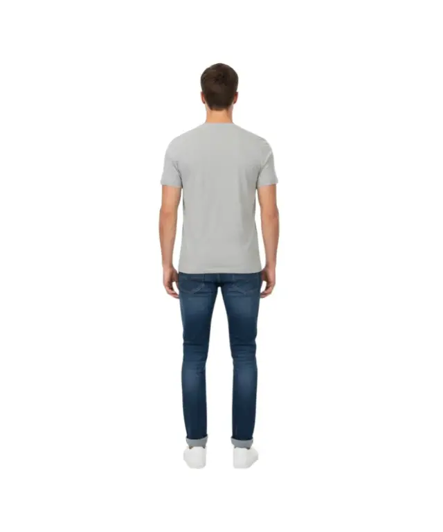 Cavalli Class - Ανδρική Μπλούζα T-Shirt Κοντομάνικη Short Sleeve TXT60BJD060-05014 Γκρι 2