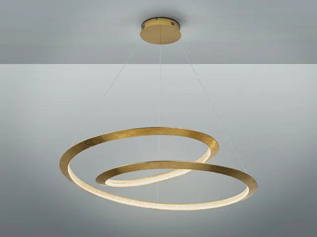 Eternity 165839D Κρεμαστό Φωτιστικό LED Ø97 Gold Leaves Dimmable Χρυσό