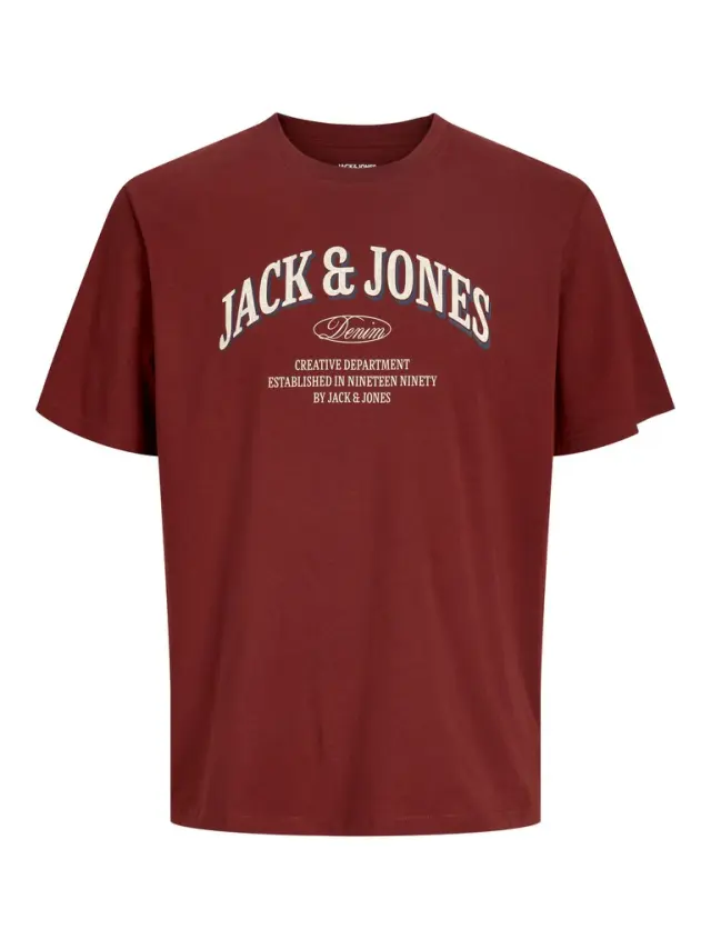 JJEDENVER LOGO TEE SS O-NECK SN - Fired Brick