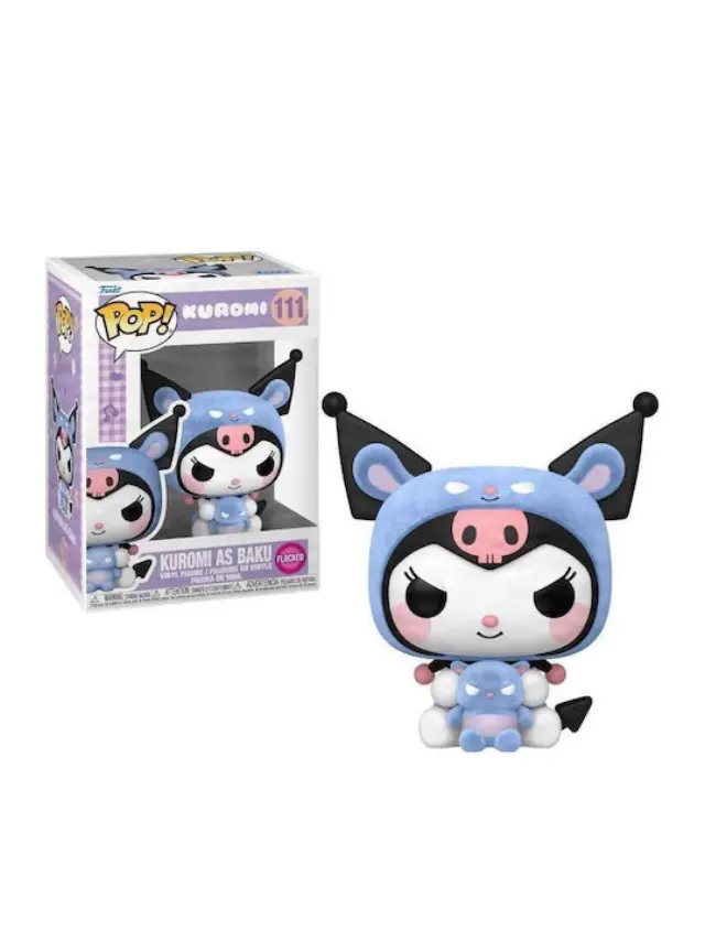 Funko Pop! Kuromi as Baku Flocked #111 Vinyl Figure – Συλλεκτική Φιγούρα Sanrio Limited Edition