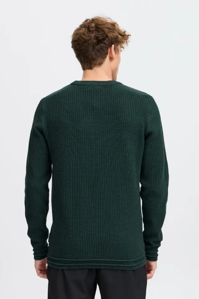 Casual Friday KARL 20505295 Ανδρικό Πλεκτό Regular-Fit Βαμβακερό – Darkest Spruce - M 2