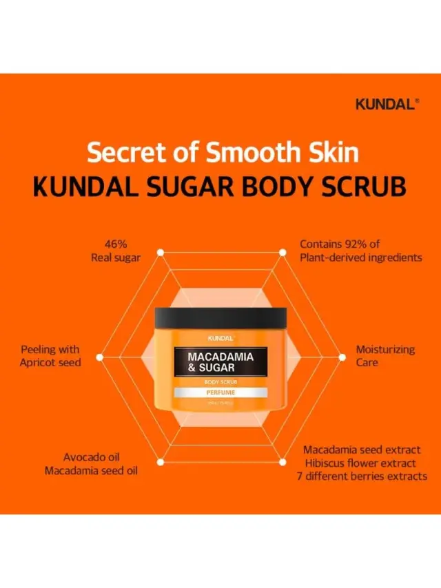 Kundal Macadamia & Sugar Body Scrub Pink Grapefruit- Απολέπιση σώματος με ζάχαρη 3