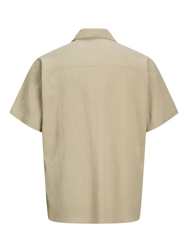 JORLUKE CRINKLE RESORT SHIRT SS SN Crockery - XXL 2