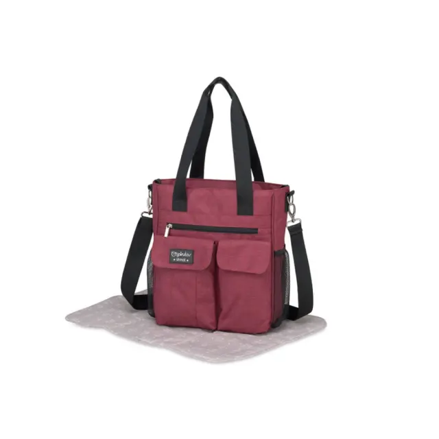X-TREME BABY ΤΣΑΝΤΑ ΑΛΛΑΞΙΕΡΑ DENIM BORDEAUX 30X34 CM