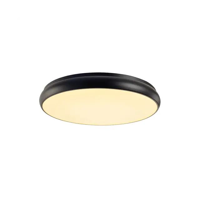 AcaLight Offer NETTO ΦΩΤΙΣΤΙΚΟ ΟΡΟΦΗΣ ΜΑΥΡΟ ΜΑΤ ΜΕΤΑΛΛΙΚΟ LED 54W 3000K 4320Lm IP20 Φ600Χ80MM