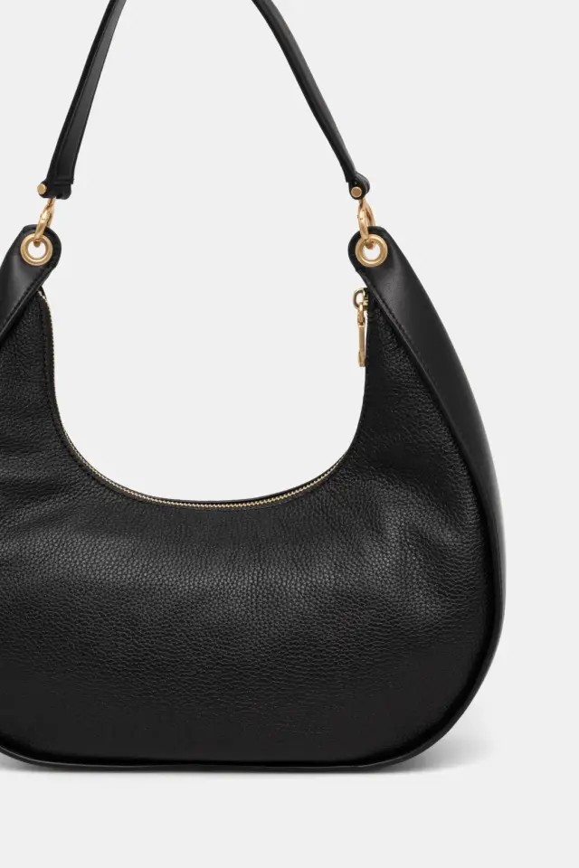 Γυναικεία Δερμάτινη Τσάντα Ώμου DKNY Abby Hobo R44CAI48 BGD Μαύρη Μαύρο - One Size 3