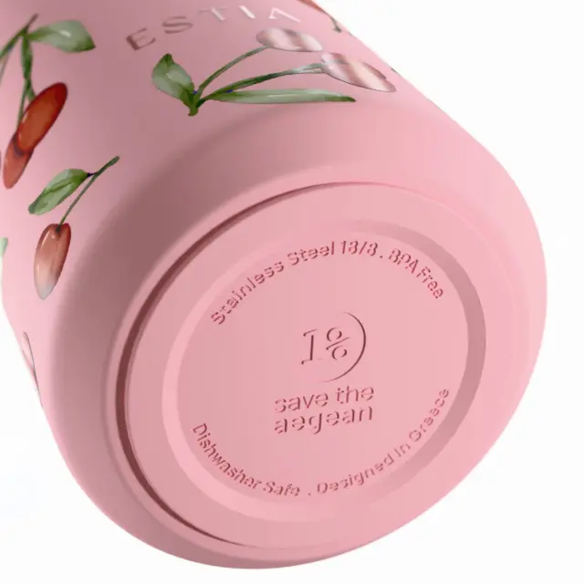 Estia Θερμός Lens Save The Aegean 360ml Cherry Rose 3