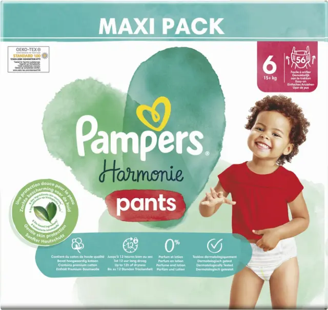 Pampers Harmonie pants maxi pack no6 15+kg 56τμχ 2