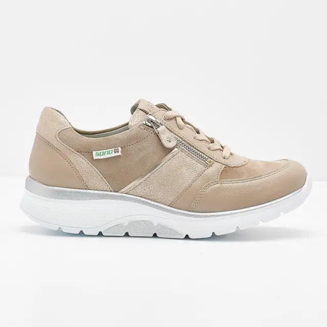 Mephisto/Sano Sneakers Γυναικείο δέρμα/δέρμα Nubuck Μπεζ SAN/IZAE-S L/TAUPE - 42