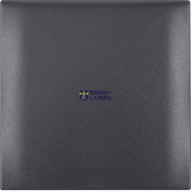 Integro Flow-Frame, 1-Gang with Hinged Cover, Anthracite Matt