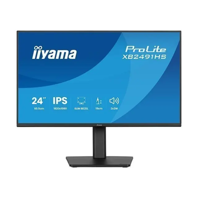 IIYAMA Monitor 24" ProLite XB2491HS IPS FHD Black (XB2491HS-B1)