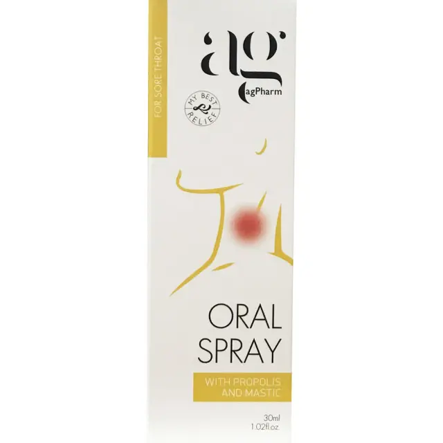 AG PHARM Oral Spray με Πρόπολη & Μαστίχα 30ml Πρόπολη 2