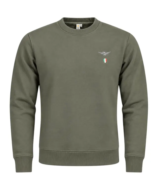 Accademia Militare - Ανδρική Μπλούζα Φούτερ W6S731-5731-058 Χακί