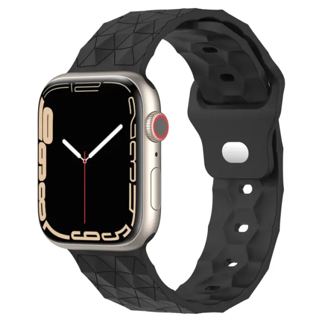 Football Texture Λουράκι για Apple Watch 38/40/41/42 (Series 10/11/12)mm- Dark Grey OEM 2