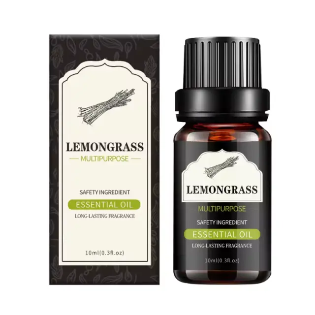 Αιθέριο Έλαιο Λεμονόχορτο 10ml, 100% Φυσικό & Αγνό