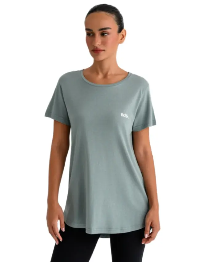Bodytalk γυναικείο t-shirt με ασύμμετρο τελείωμα 1262-902528-2