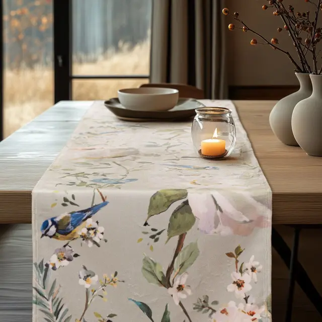 Beauty Home ΡΑΝΝΕΡ ΒΕΛΟΥΔΟ PEONY AND BIRD 32 cm x 2.5 m 2