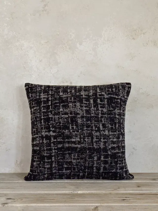 Διακοσμητικό Μαξιλάρι 45Χ45 Με Γέμιση Nima Cantata Black 55% Ακρυλικό-20% Πολυέστερ-25% Βαμβάκι