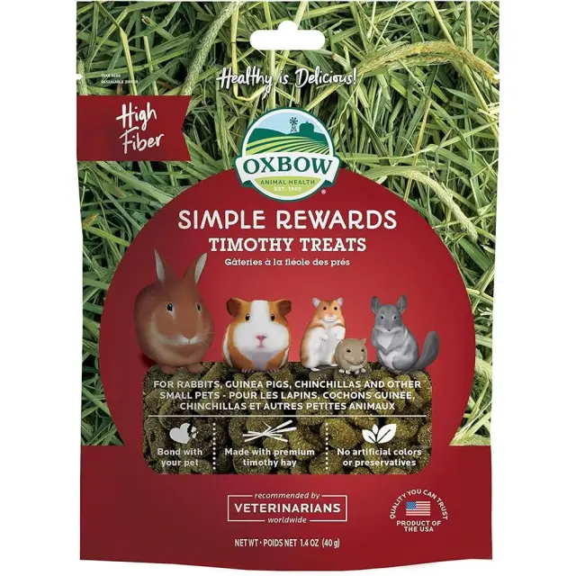Oxbow Timothy Simple Rewards Λιχουδιά Τρωκτικών 40gr