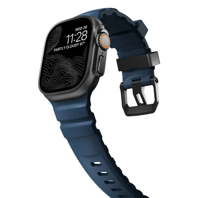 NOMAD Rocky Point Band for Apple Watch 46mm/49mm Navy Blue / Black (NM014827858) 2