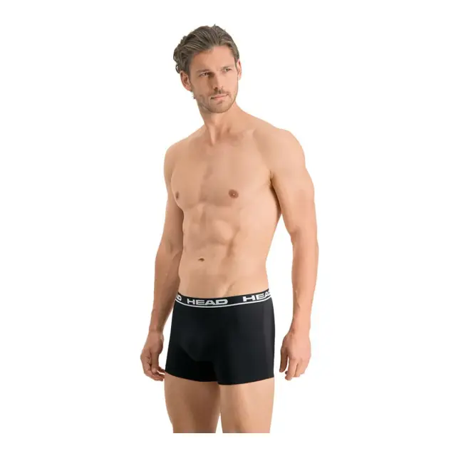 HEAD Ανδρικό Boxer Super Soft Cotton - Διπλό Πακέτο, Χρώμα Μαύρο 3