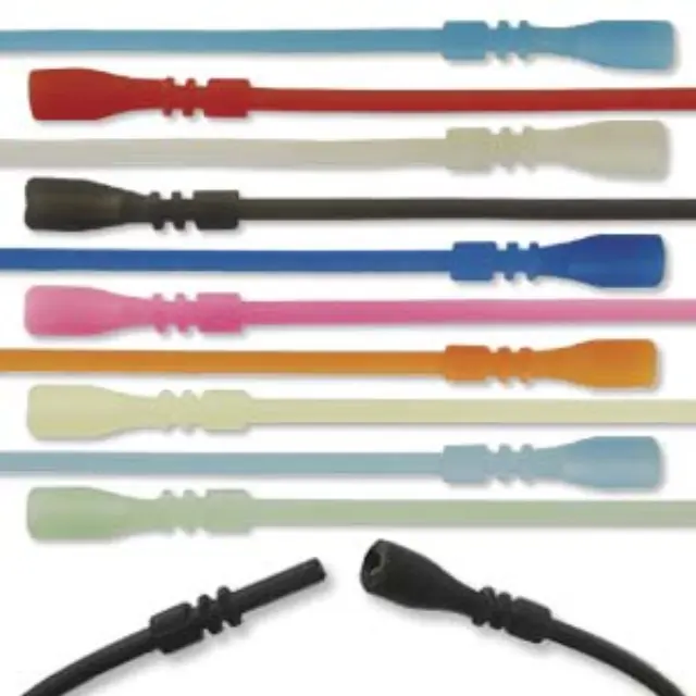 Λαστιχένιο Κολιέ Surfer Look - Solids Transparent Ø2mm - 45.7cm - 20τεμ