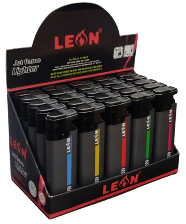 Leon Αναπτήρας Αντιανεμικός - Style Black (170645) 2
