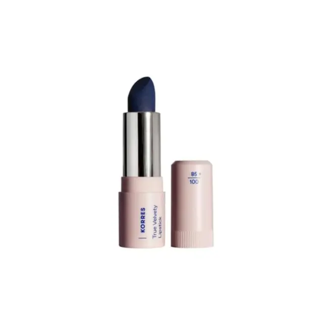 Korres True Velvety Lipstick 80 Aegean Blue, Κραγιόν Semi-Matte με Κρεμώδη Υφή  3gr