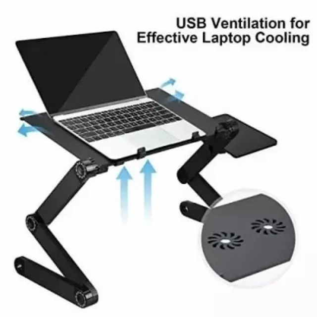 Εργονομικό τραπεζάκι Laptop T9 με μεταλλικό σκελετό και ανεμιστήρα 3