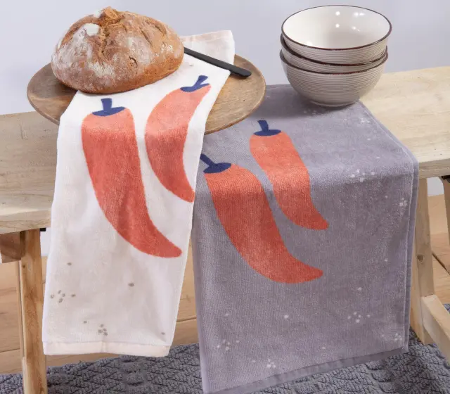 ΠΟΤΗΡΟΠΑΝΟ ΒΕΛΟΥΤΕ PEPPERS 40Χ60 NEF-NEF HOMEWARE ECRU 2