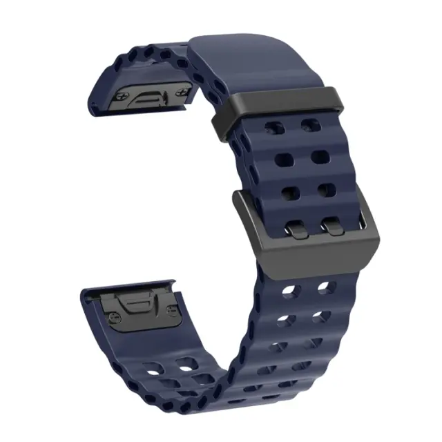 Λουράκι Σιλικόνης Ocean για Garmin Fenix 3/5x/3hr/5x Plus/6x/6x Pro/7x/8/9 (51mm) Quick Release-Midnight Blue OEM 2