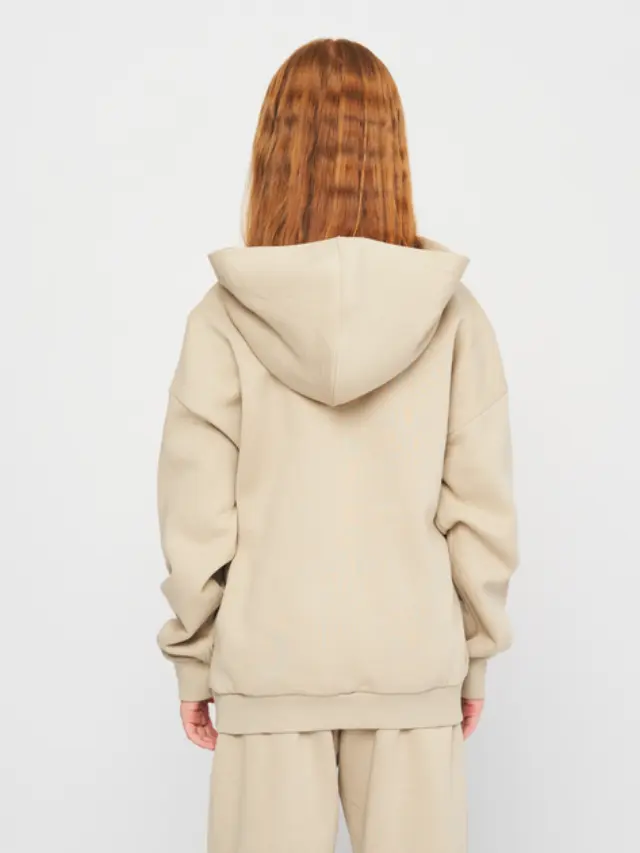 Adidas All Season Παιδικό Φούτερ με κουκούλα Fleece IB3233 1020 Μπεζ - 15-16 χρονών 3