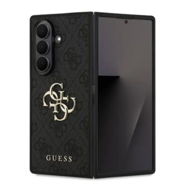 Guess PU 4G Metal Logo Case for Samsung Galaxy Z Fold 7 Grey