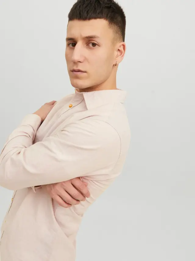 JJESUMMER SHIRT L/S S23 SN Beige 3