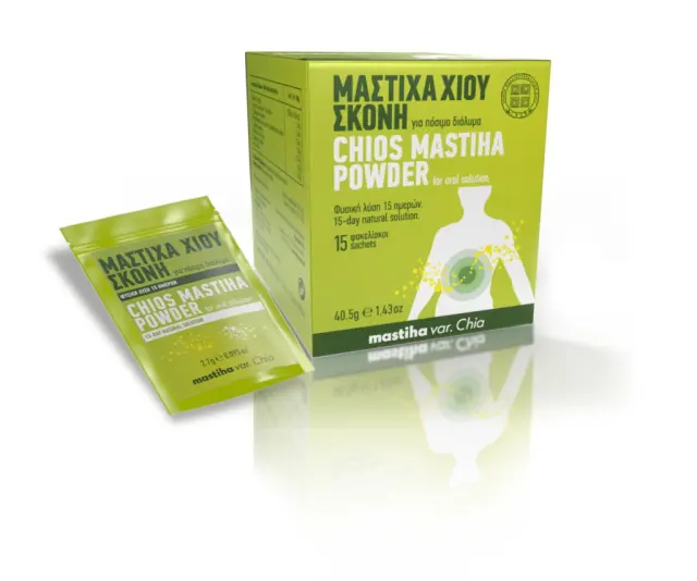Chios Mastiha Powder Μαστίχα Χίου σε Σκόνη για Πόσιμο Διάλυμα 15 φακελάκια (40.5g)