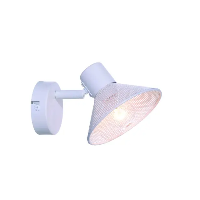 AcaLight Offer NETTO ΦΩΤΙΣΤΙΚΟ ΕΠΙΤΟΙΧΟ ΛΕΥΚΟ ΜΕΤΑΛΛΙΚΟ ΣΥΜΒΑΤΙΚΟ 1ΧΕ14 IP20 Φ160Χ80mm