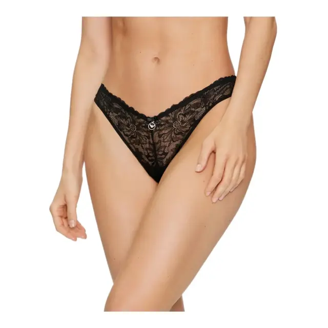 Emporio Armani Γυναικείο Brazil Lace Brief, Χρώμα Μαύρο - L