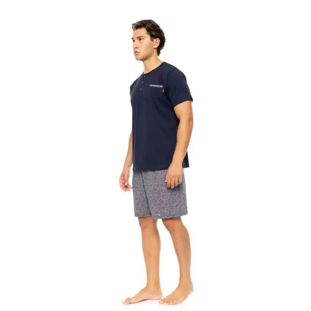 Ανδρική Πυτζάμα 3 τεμαχίων S-M565 Midnight Blue Yacht Blue Ulisse 2