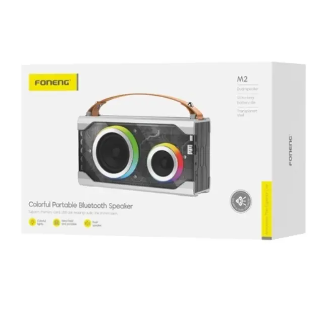 Φορητό Ηχείο Bluetooth Foneng M2 Colorful BT 5.1 5000mAh 15W Γκρι N70252