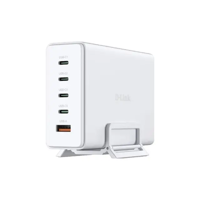 D-link Φορτιστής 4x USB-C & 1x USB-A GaN 240W White (DCF-241)