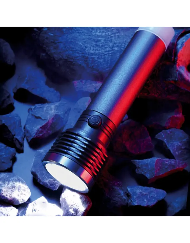 PLATINET TORCH FLASHLIGHT ALUMINIUM 3W GREY 2