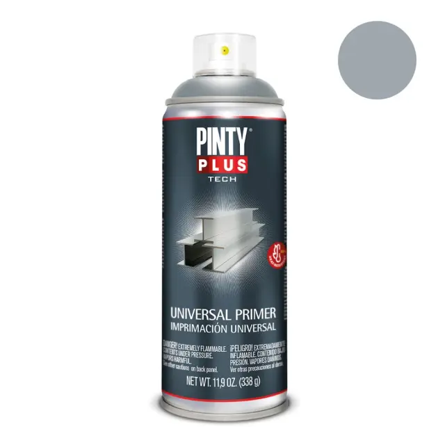 Pinty Plus Tech Primer Spray Αστάρι Μετάλλου σπρέι βαφής 400lml Γκρί I113 / 90.297