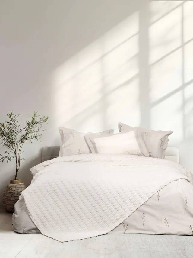 Κουβέρτα Υπέρδιπλη 220x240 - Savara Ivory