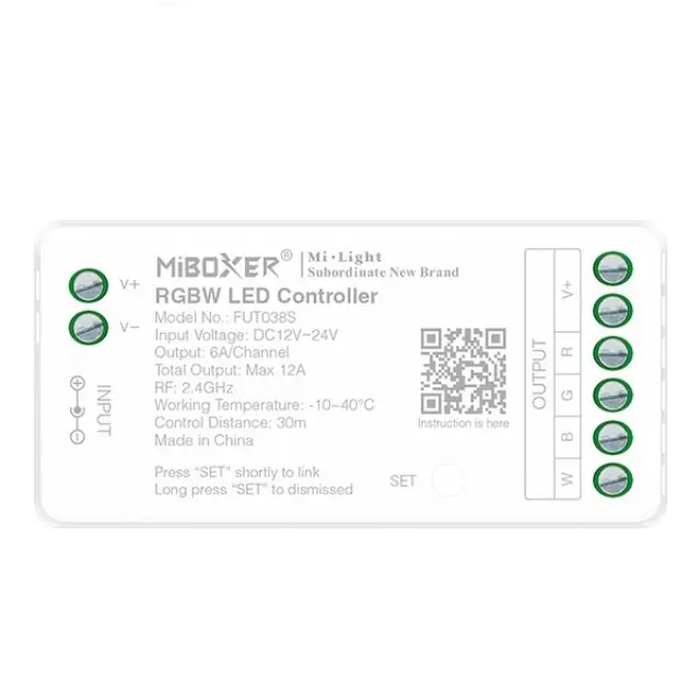 145-71420 ΑΣΥΡΜΑΤΟ RF CONTROLLER RGBW 6A DC 12V/216W 24V/432W EUROLAMP